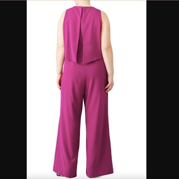 Jay Godfrey Aria Popover Jumpsuit in Purple sz 20w - Picture 2 of 5